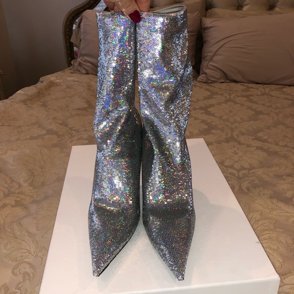 Balenciaga, 41, sequin knife sock boots - Picture 6 of 8